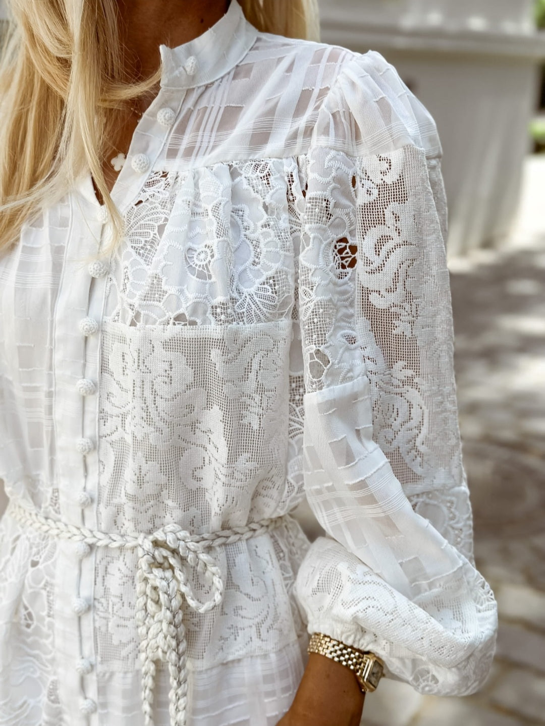 White Lace Maxi – Boho Chic