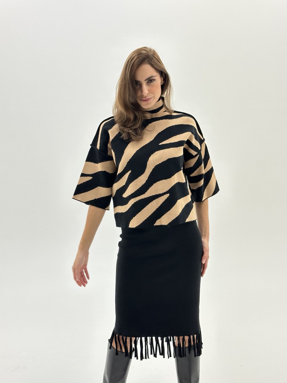 Džemper s animal uzorkom – Statement knit