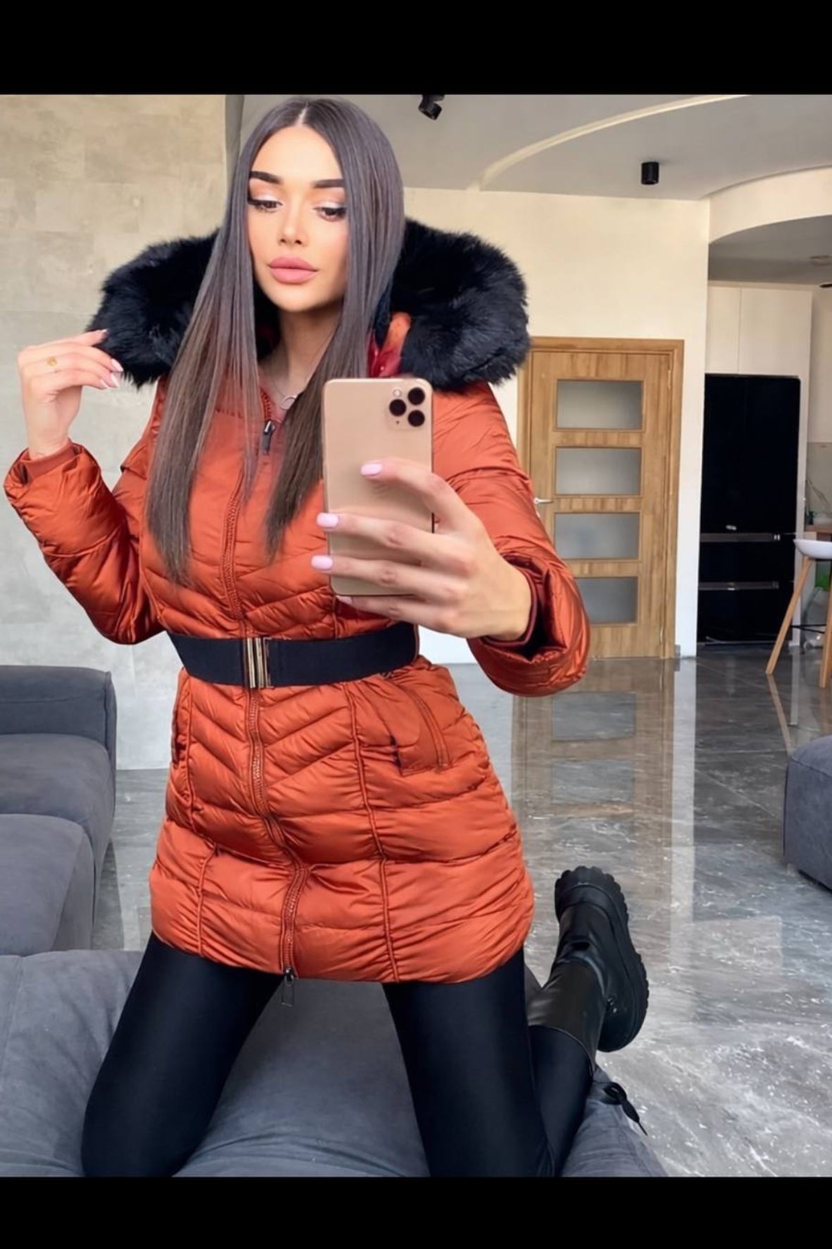 Zimska jakna s krznom – Urban Chic Look