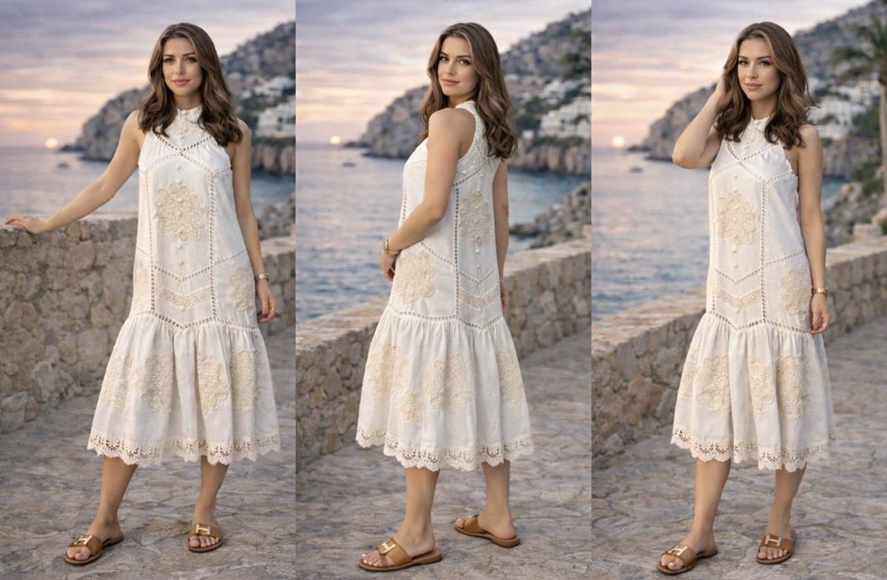 Bijela čipkasta haljina – za sređen izgled bez razmišljanja