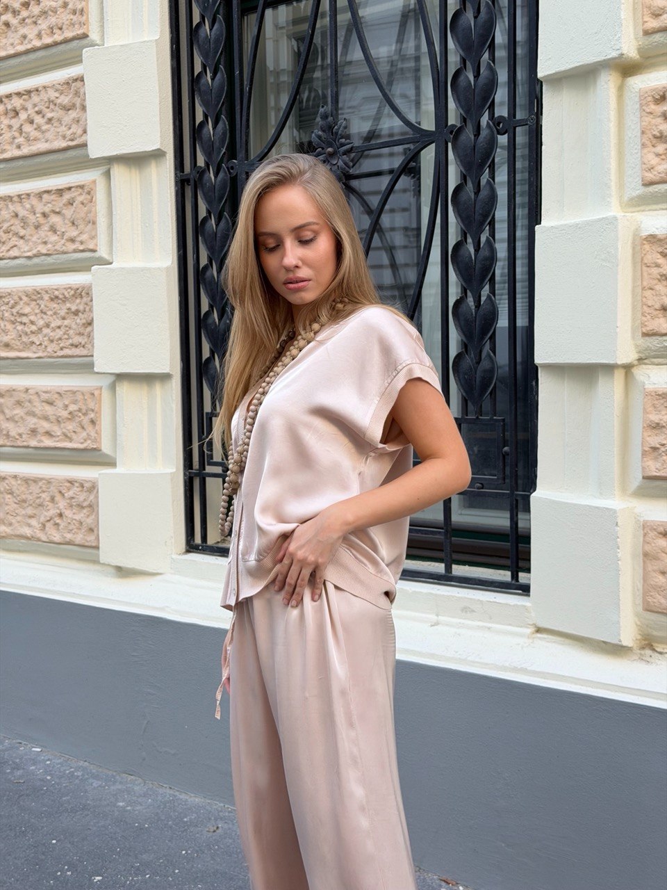 Silk & Saten Komplet – Nude