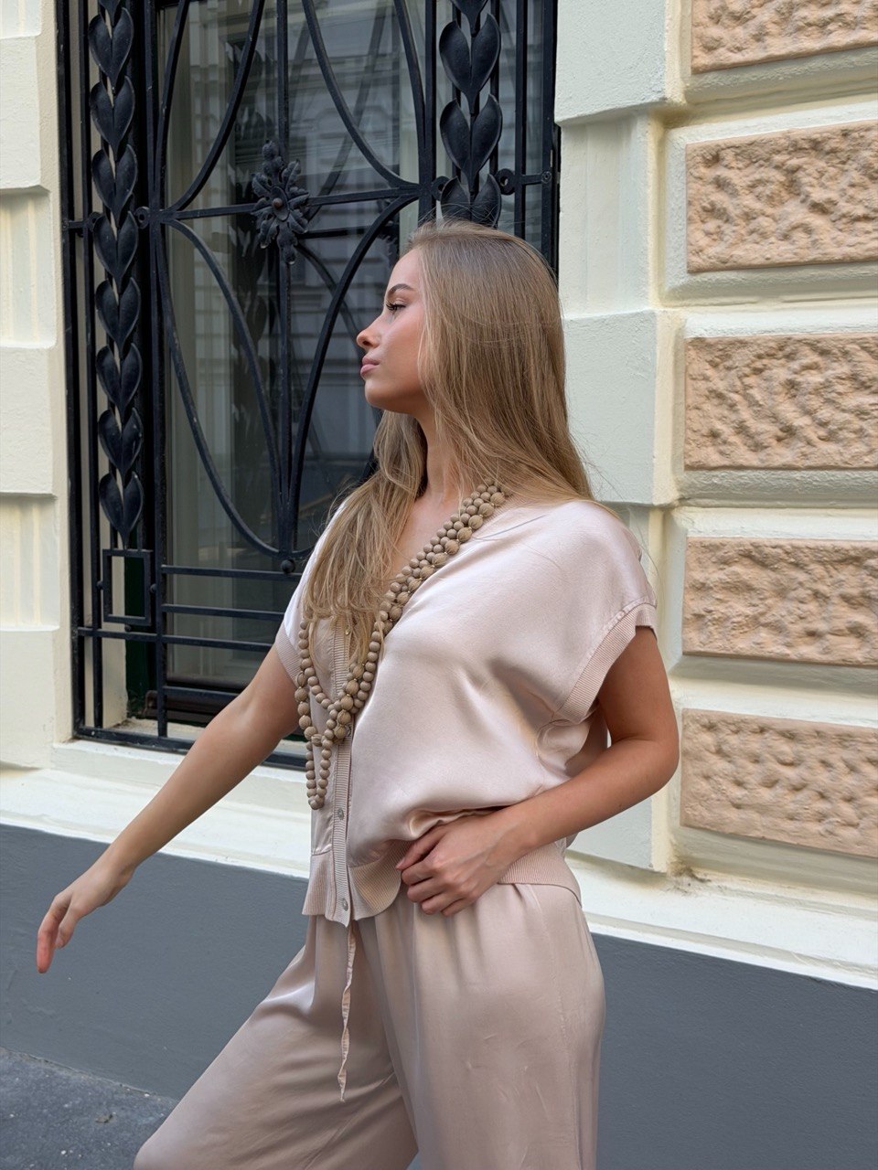Silk & Saten Komplet – Nude