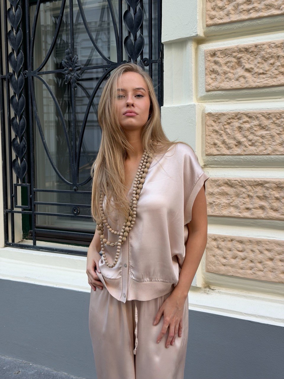 Silk & Saten Komplet – Nude